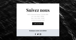 Nous Sommes Sur Tous Les Réseaux Sociaux Modèle De Site
