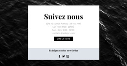 Nous Sommes Sur Tous Les Réseaux Sociaux - Modèle De Site Web Gratuit