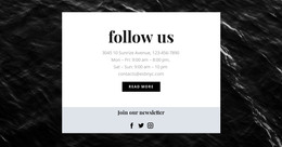 CSS Template For We Are On All Social Networks