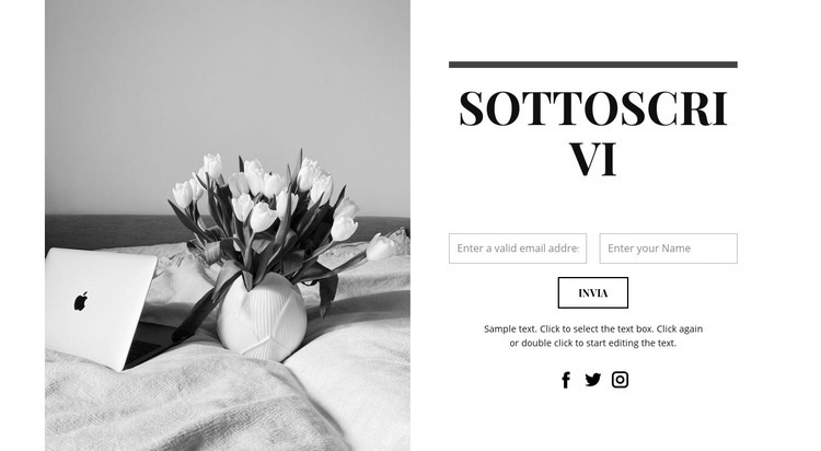 Scrivi se sei interessato Costruttore di siti web HTML