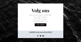 We Zijn Op Alle Sociale Netwerken - Gratis Websitesjabloon