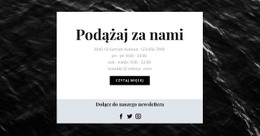 Szablon Witryny Jesteśmy Na Wszystkich Portalach Społecznościowych