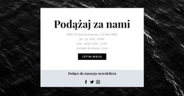 Szablon CSS Dla Jesteśmy Na Wszystkich Portalach Społecznościowych