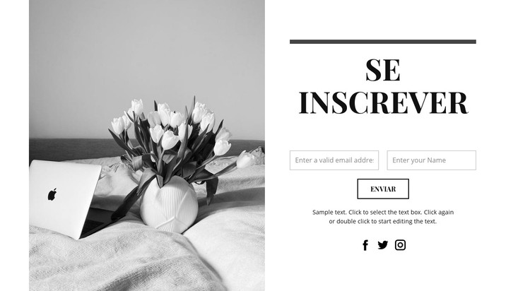 Escreva se você estiver interessado Template CSS