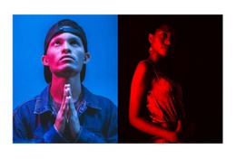 Сплит С Неоновым Фото – Шаблон HTML-Кода