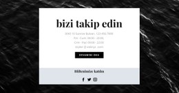 Tüm Sosyal Ağlardayız Site Şablonu