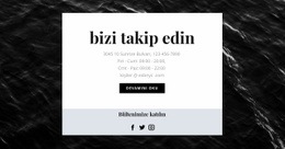 Tüm Sosyal Ağlardayız - Özelleştirilebilir Profesyonel HTML5 Şablonu