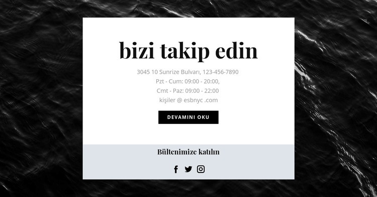 Tüm sosyal ağlardayız HTML5 Şablonu