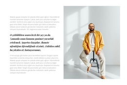 Çok Sayıda Metin Ve Iş Fotoğrafı - Duyarlı Web Sitesi