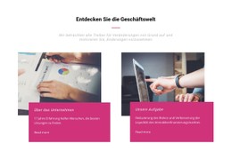 Entdecken Sie Die Geschäftswelt HTML5-Vorlage