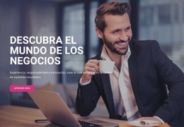 Página HTML Para Descubra El Mundo Empresarial