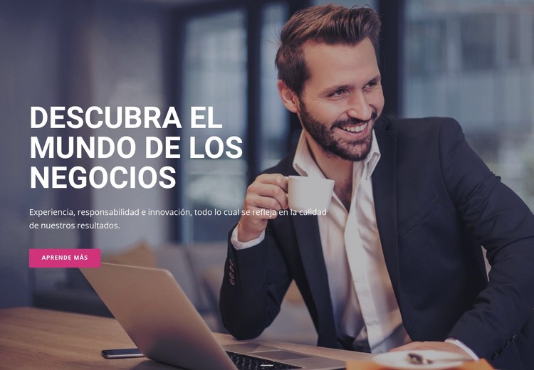 Descubra el mundo empresarial Plantilla CSS