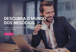 Construtor De Sites Exclusivo Para Descubra O Mundo Dos Negócios