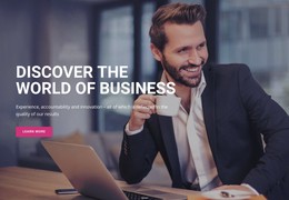 Discover The World Of Business - Static Website Template