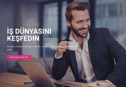 İş Dünyasını Keşfedin - HTML Şablon Kodu