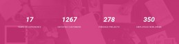 Number Counters With Background CSS Template