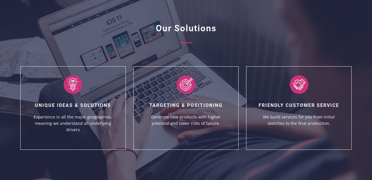 Unique ideas and solutions HTML Template