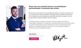 Modelo Incrível De Uma Página Para Empresa De Consultoria E Assessoria