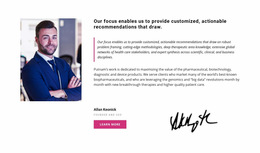 Consulting And Advisory Firm - Functionality Web Page Design