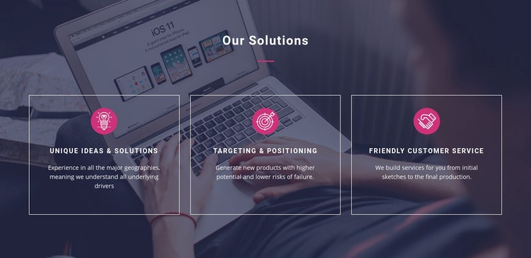Unique ideas and solutions Webflow Template Alternative