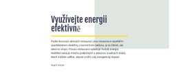 Funkce Rozvržení Pro Využívejte Energii Efektivně