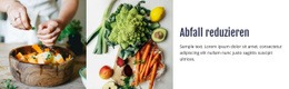 Lebensmittelabfälle Reduzieren - Kreatives, Vielseitiges Website-Modell