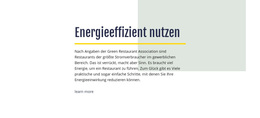 Energie Effizient Nutzen – Funktionales WordPress-Theme