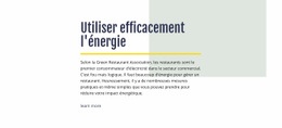 Utiliser Efficacement L'Énergie - Conception Réactive