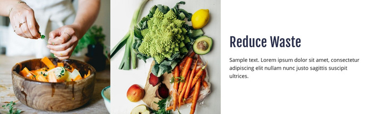 Reduce waste food Homepage Design