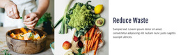 Reduce Waste Food - Beautiful HTML5 Template