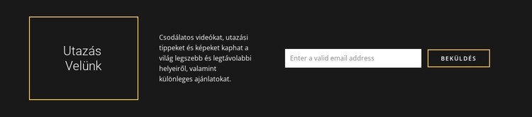 Az utazási társaság elérhetőségei WordPress Téma