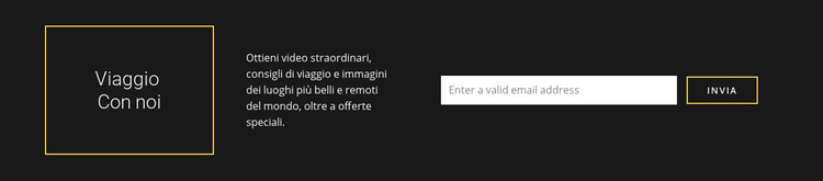 Informazioni di contatto della compagnia di viaggi Tema WordPress