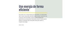 Use A Energia De Forma Eficiente - Tema WooCommerce Multifuncional
