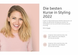 Premium-Website-Design Für Die Besten Kurse In Styling