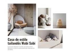 Casa De Estilo Tailandés Plantilla Limpia Y Minimalista