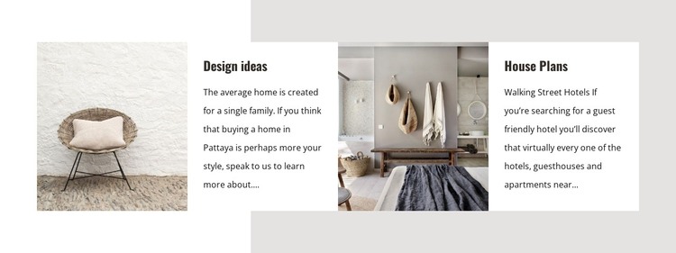 Scandinavian interior ideas HTML Template