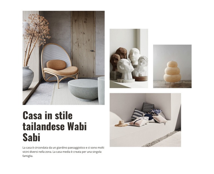 Casa in stile tailandese Modelli di Website Builder