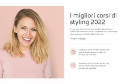 Progettazione Di Siti Web Premium Per I Migliori Corsi Di Styling