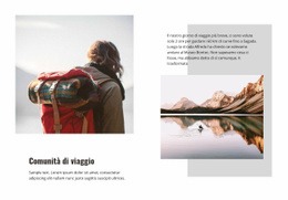 Comunità Di Viaggio - Mockup Del Sito Web Per Qualsiasi Dispositivo