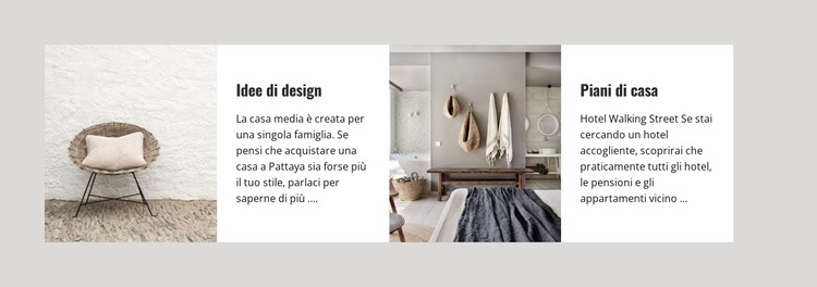 Idee per interni scandinavi Mockup del sito web