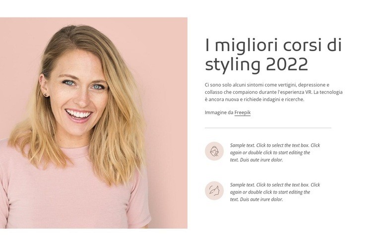 I migliori corsi di styling Mockup del sito web