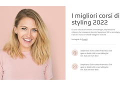 I Migliori Corsi Di Styling - Modello Di Pagina Di Destinazione