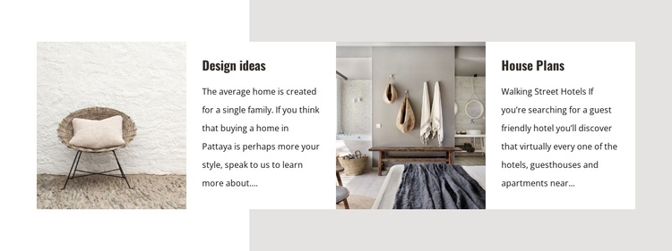 Scandinavian interior ideas One Page Template