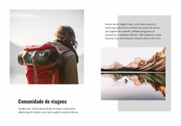 Comunidade De Viagens - Inspiração Para O Design Do Site