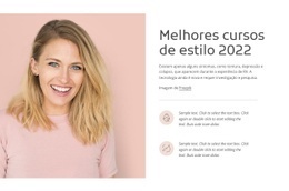 Design De Site Premium Para Os Melhores Cursos De Estilo