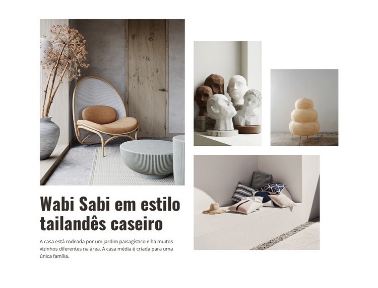 Casa estilo tailandês Modelo HTML5