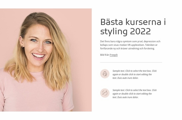 Bästa kurserna i styling CSS -mall