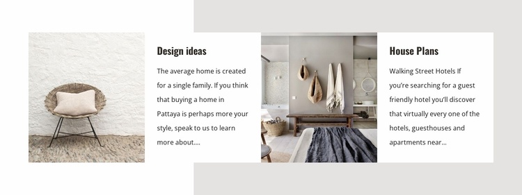 Scandinavian interior ideas Website Template