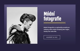 Slavná Módní Fotografie Prémiová Šablona