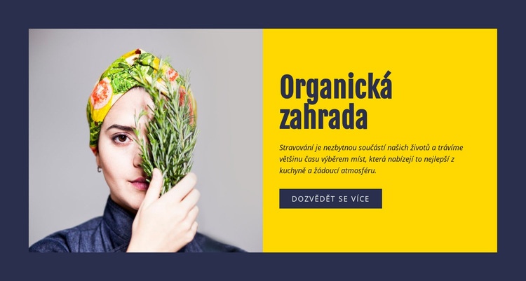 Organické zahradničení Webový design